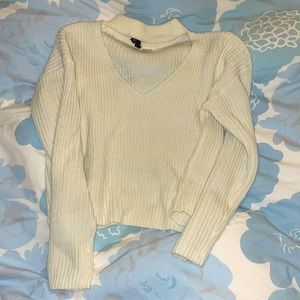 🤍 Cute Cropped Sweater Top 🤍